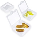 Small Pill Cases מארגנים 3 Pack, Daily Pill Case One Day Mini Pill Box Container Portable for Purse Pocket Small Pill Holder Case