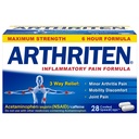 Inflammatory Pain Formula Caplets עם 3 רכיבים פעילים: Aspirin, Acetaminophen & Caffeine, White, 28 Count (Pack of 1)