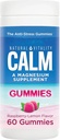 ג'יג'י Calm Gummies, Magnesium תוסף, Raspberry-Lemon Flavor, Convenient, Delicious Gummies: Natural Vitality Calm Gummies for Adults Have Great-Tasting Raspberry-Lemon Flavor 60 חניכיים