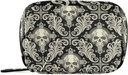 Pill Case Travel Vintage Pill Cases Bag Medicine Container Pill Organers Add Holder (Skull Damask)