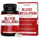 Blood Circulation Supplements with Diosmin & More (150 קפסולות) Blood Flows for Men & Women - Spider & Varicose Veins for Legs Support - Vegan & Non GMO - 3rd Party Tested - ארצות הברית Made Made Made