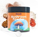 אבקת Mushroom (75 משרתים), תוסף Ten Mushroom עם Lions Mane, Reishi, Cordyceps, Chaga, אבקת Mushroom עבור קפה אלטרנטיבי, Matcha | אנרגיה, פוקוס, Immune Support