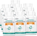 Orgabay Liposomal NAD+ תוספת של 500 מ"ג, High Absorption, Boost NAD+ עם TMG 250 מ"ג, Actual NAD Plus More Efficient Than Nicotinamide Riboside, תמיכה באנרגיה סלולרית, הזדקנות בריאה | 600 Softgels