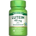 האמת של הטבע Lutein ו-Zaxanthin תוסף | 40mg | 30 Softgels | Non-GMO & Gluten Free
