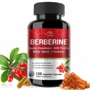 ברברין תוספת 19,060 מ"ג,Berberine עם Ceylon Cinnamon,Bitter Melon,Milk Thistle, Berberine HCl Supplement (120 קפסולות)