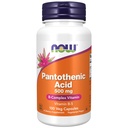 תוספי מזון עכשיו, Pantothenic Acid (Vitamin B-5) 500 מ"ג, ויטמין B-Complex, 100 קפסולות