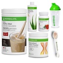 HerbaLife Shake Healthy Meal Kit | עוגיות ופורמולה 1 + Herbal Aloe (Mango) + Herbal Tea ריכוזrate + אבקת חלבון + Shaker Cup & Spoon