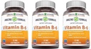 פורמולה מדהימה ויטמין B6 Pyridoxine 25 מ"ג 250 טבליות תוסף | Non-GMO | Gluten Free | Made in USA (3 Pack)