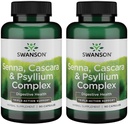 Swanson Senna Psyllium Cascara Complex GI Tract תמיכה 90 קפסולות (2 Pack)
