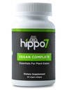 hippo7 טבעוני מלא ויטמין B12, ויטמין D, אומגה 3 DHA+EPA, Calcium, Iodine, Zinc & Iron (1 בבקבוק, 60 Softgels)