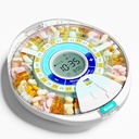 משודרגת גלולה אוטומטית Dispenser עבור Elderly עם אזעקה: Smart Pill Dispenser Machine עם 28-Slot, Mix-Proof Tech & XL LCD, שיפור יכולת ניהול תרופות יומיות