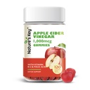 Key Apple Cider Vinegarmies 120 Count ACV Gummy עם ויטמין Folic B6 B12 B12 Beetroot & Pomegranate - טבעוני, Non-GMO & Gluten-Free