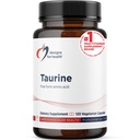 עיצובים עבור תוספי מזון טאורין - 1000 מ"ג (1g) Turine Amino Acid Pills - Cardiovascular Support - Non-GMO + תוסף טבעוני (120 קפסולות)
