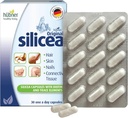 Hübner Original Silicea Gel One a Day קפסולות לשיער, עור, ציפורניים, ו- Connective Tissue, Pure Colloidal Silica Gel Formula, no Additives or Preservatives, 30 משרתים