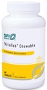 Klaire Labs SFI Health VitaTab Chewable - Multivitamin עם 24 Vital Foodsents לילדים ומבוגרים, צ'רי טבעי-Orange Flavor, No artificial Colors, Flavors, or Preservatives (60 טבליות)
