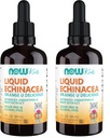 עכשיו תוספי מזון, ילדים נוזלי Echinacea עם Dropper, תמיכה במערכת החיסון, פורמולה לילדים, 2 Fl Ounce, Packaging May Vary (Pack of 2)