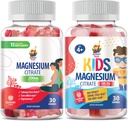 Magnesium Gummies לילדים 500 מ"ג ומגנזיום חניכיים למבוגרים - 100 מ"ג. Calm Magnesium Chews - Magnesium Citrate Chewable תוסף עבור Mood & שרירים תמיכה