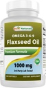 Best Naturals Flaxseed Oil 1000 מ"ג 240 Softgels - אומגה 3-6-9 לבריאות הלב