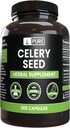 מרכיבים מקוריים טהורים, Celery Seed No Magnesium Or Rice Fillers, Always Pure, Lab מאומת (365 קפסולות)