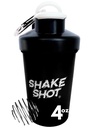 Black - 4oz Mini Shaker Bottle for Pre Workout, Creatine, Small Scoop Supplements (לא לחלבון) קליפ & Shaker Ball