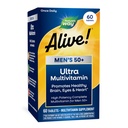 הדרך של הטבע חי! 50+ Daily Ultra Multivitamin, High Potency Formula, Supports Healthy Brain, Eyes & Heart*, with Methylated B12, Gluten-Free, 60 טבליות (Packaging May Vary)