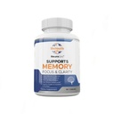 מעבדות NeuroGro Natural Brain תוספי למבוגרים, 60 קפסולות - תערובת תזונתית של Bacopa Monnieri, גינקו biloba, Melissa Officinalis & Citicoline עבור המוח להתמקד & זיכרון