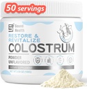 SoundHealth Colostrum תוספת אבקה עבור בני אדם - אורגני Bovine Colostrum תוסף עבור בריאות Gut, צמיחת שיער, יופי, ו- Immune Support - Unflavored Burg)