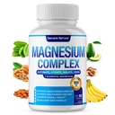 Magnesium Complex 7 Elemental Magnesium תוסף 1000mg - Magnesium Glycinate, Citrate, Malate, Turate, Oxide, Aspartate, Orotate Non-GMO 90 קפסולות
