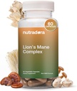 Lions Mane תוספת קפסולות עם Reishi Extract - 2000mg Lions Mane Mushroomחוזק עם Chaga, Shiitake, & Maitake עבור בהירות נפשית, זיכרון, תמיכה Immune, גדל בארה"ב