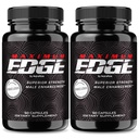 (2 Pack) מקסימום Edge גלולות זכר - קפסולות צוק מקסימלי עבור גברים, שלמות יומית פורמולה עבור בריאות כללית ו Peak Performance, מקסימום Edge Advanced Dietary תוסף, ביקורות (120 קפסולות)
