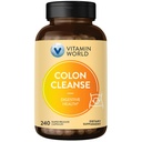 ויטמין World Colony ניקוי - 240 קפסולות, Gut Detox עם Psyllium Husk, Senna, Probiotics, Dietary Fiber & Herbal - תומך ב-Constipation Relief, Digestive Health & סדירות, Gluten-FreeFreebiotics, Gluten-FreeFree 1080