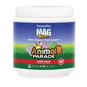 NaturesPlus Animal Parade MagKidz, Cherry Flavor - 0.38 lb - תוספי אבקת המגנזיום לילדים - Bone & שריר בריאות תמיכה - Gluten Free, Sugar Free - 45 משרתים