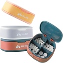 גלולת גלולות Portable Pill Case Small Pill Box for Purse או Pocket Daily Pill Box מארגנת 4 פעמים ביום עבור ויטמינים תרופה תוסף (3 PCS)