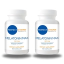 60mg תוספת כוח מלטונין MAX - High Dosage Melatonin מבטיח אספקה של הורמון חשוב זה - 100% ללא סמים, טבעוני, non-GMO, Gluten-Free (120 קפסולות 2Pack)