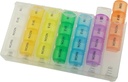 Pop Up Weekly Pill Productionser 4 Times A Day - Big Travel Pill Case W/28 השוואתי ל-Hold Medicine, ויטמין & Supplement - Daily Pill Box 7 Day - Moisture-Resistant Medicine Cases