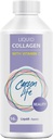 קרסון Life Liquid Collagen עם ויטמין C - 16 Oz - for Anti Aging, Hair Skin and Nails - Immune Support - Rejuvenate Skin - Made in the USA