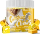 Bovine Colostrum Chews תוספת עם פרוביוטיקה לבריאות Gut, Bloating, Immune Support, Skin, Hair and Beauty - Pineapple Flavor (60 משרתים)