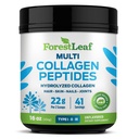 ForestLeaf Collagen Peptides אבקת Unflavored - Grass Fed Keto Collagen חלבון אבקת סוג 1, 2 & 3 - שיער Vital, Skin, Nails, Joints, Recovery, 11g Per משרת