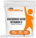 BulkSupplements.com Ascorbic Acid קפסולות (Vitamin C קפסולות) - ויטמין עבור Immune Support - טבעוני - 1 קפסולה לשרת - 10 מונטה אספקה (300 קפסולות Veg)