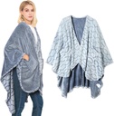 Bcare Yourself Double-Sided Wearable Blanket Ultra Soft Flannel Shawl Blanket, Reversible Blanket, with Pockets, for Women and Men