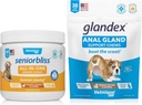 VETNIQUEs All-in-One Multivitamin Chews עבור כלבים מבוגרים (60ct) & Glandex Anal Gland לתמוך ב- Peanut Butter Soft Chews for Dogs (30ct)