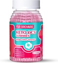 Keto ACV Gummies for Weight Loss - Delicious 1500MG Apple Cider Vinegar with Mother, Probiotics, ויטמין B6 & B12, טבעוני ו- non-GMO - תומך במטבוליזם ובשומן שנשים, 60 טבעוני