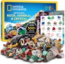 National Geographic Rock Collection Box for Kids - 300+ Piece Gemstones ו- Crystals כולל Set Geodes and Real Crystals, Rocks and מינרלים, Science Kit for Kids, A Geology Gift for Boys and Girls