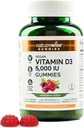 NatureWise ויטמין D3 5000 IU Gummies - מעורב ברי פלאמור - טבעוני D מ Lichen, Pectin Based, Immune Support for Adults, השרירים ועצמות העצם - גלנט חינם, Non-GMO - 90[45-Day Supply]