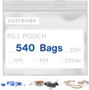 Pill Bags for Travel Pack של 540 - BPA חינם 3 x 2.75 אינץ ' Pill Pouchs - Reusable Pill Pouches for Medicine with Write on Label -Clear Ziplock Pill Baggies for Travel Medicineמארגנת