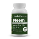 Herbsforever Neem כמוסות Azadirachta Indica Skin תוספי 60 Vege קפסולות