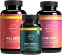 בונקר נשים - 30 יום אספקה: נשים + Multivitamin, Primal Hair Support, and Primal Probiotic for Women's Health and Vitality