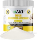 AKI Inulin ירושלים אבקת Artichoke (6oz /170g) טוב בסיבים & Prebiotic, אידיאלי עבור קפה, Smoothies, Juice & Other Meals - טבעוני, Gluten-Free (Pack של 1)