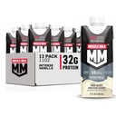 חלב שרירים Pro חלבון מתקדם דיאטה שקד, Intense Vanilla, 11 Fl Oz Carton, 12 Pack, 32g חלבון, 1g סוכר, 16 ויטמינים ומינרלים, 5g סיבים, Workout Recovery, Packaging May Vary