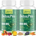 1000 MG Gentle Detox ניקוי, High-Potent, Gut Cleanse & Detox קפסולות לנשים וגברים, Detoxification טבעי, קולון, Liver, Antioxidant & Digestive תמיכה, 120 קפסולות
